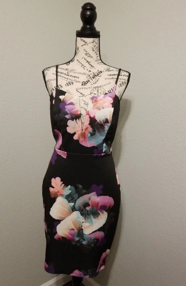 Sexy Floral Cocktail Dress
